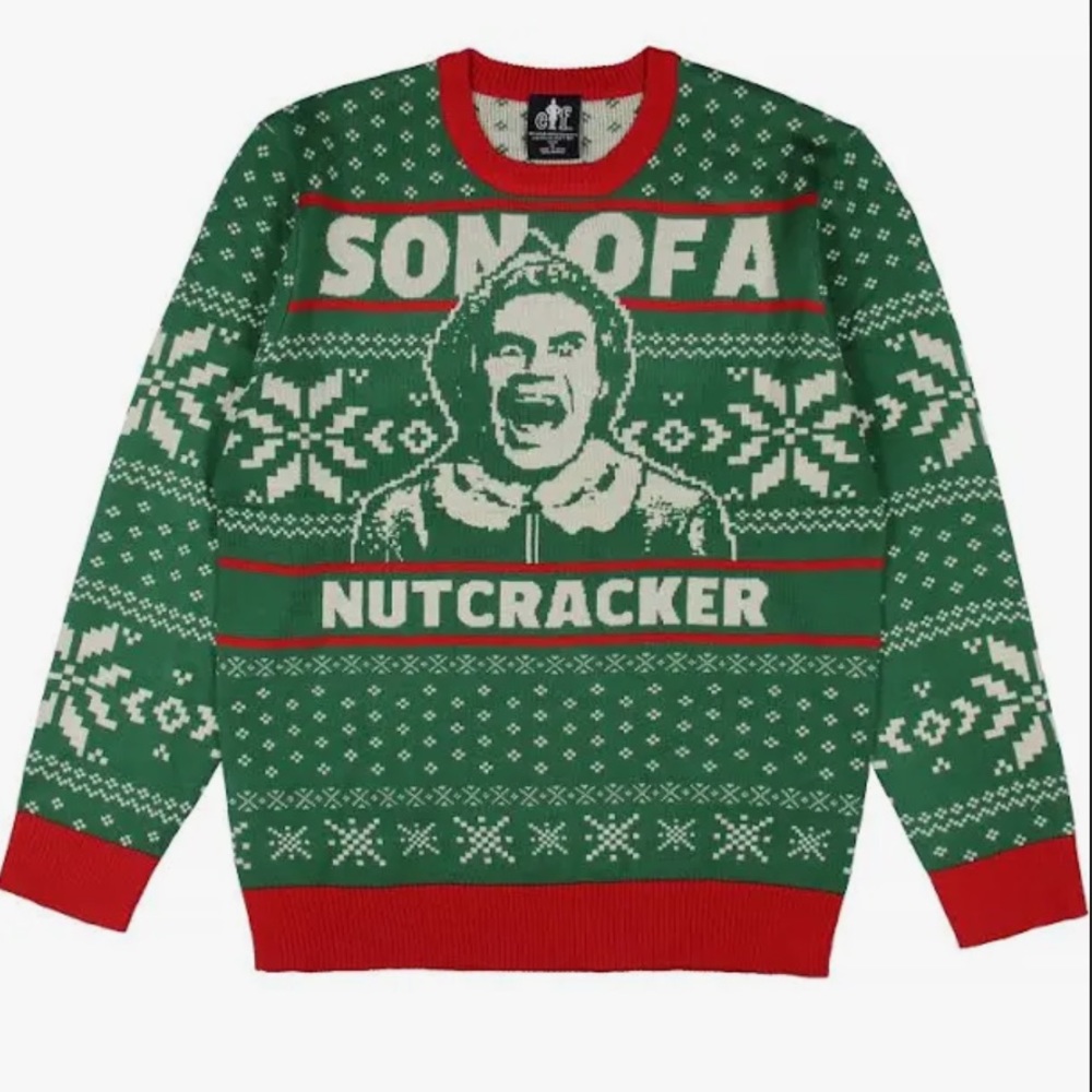 Men's Buddy Son of a Nutcracker Ugly Christmas Sweater